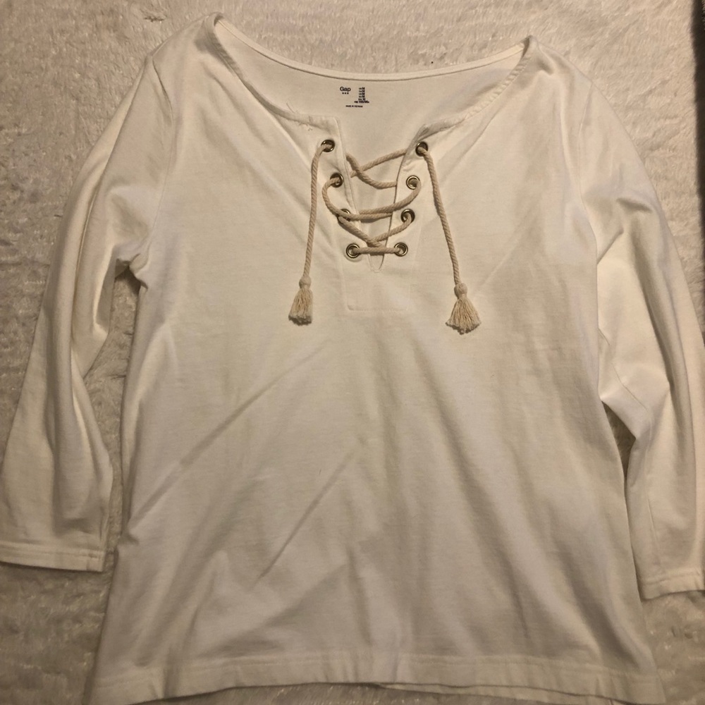 White Crossed Shirt